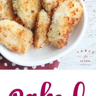 Baked Chicken Nuggets #chickennuggets #chicken #dinner #tableforsevenblog