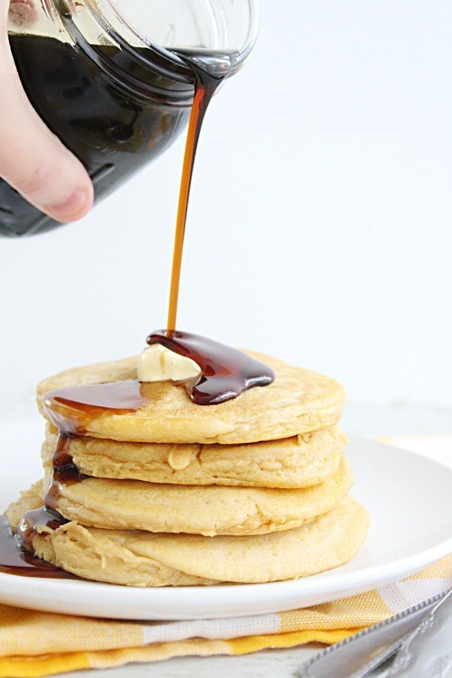 Blender Pancakes - Table for Seven #blender #pancakes #breakfast