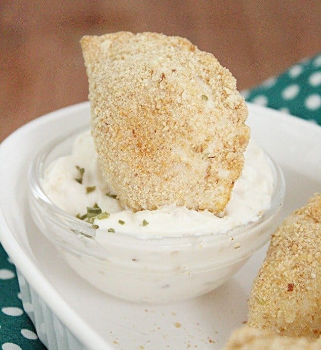 Breaded Pierogies : Two Ways dipping