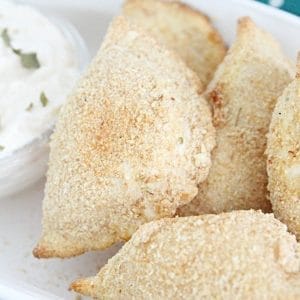 Breaded Pierogies : Two Ways #airfryer #pierogi #tableforsevenblog #pierogies