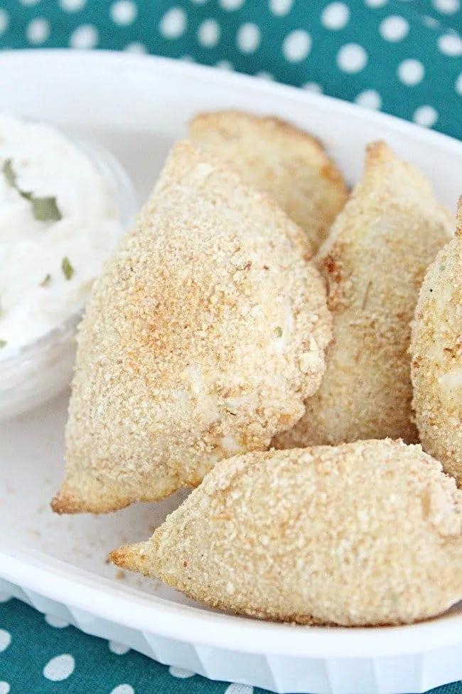 Breaded Pierogies : Two Ways #airfryer #pierogi #tableforsevenblog #pierogies