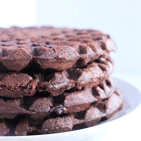 Brownie Mix Waffles Table for Seven