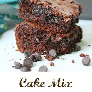 Cake Mix Brownies @tableforseven #tableforsevenblog #brownies #chocolate #cakemix #dessert