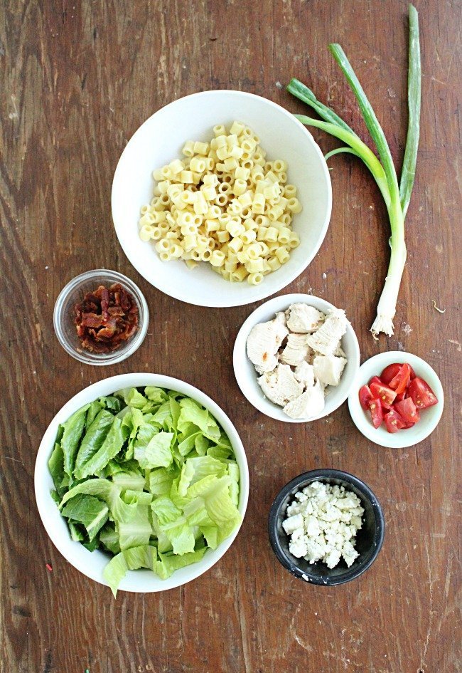 Chicken Chopped Salad with Sweet Italian Dressing #chicken #choppedsalad #Italiandressing #tableforsevenblog #pasta #salad