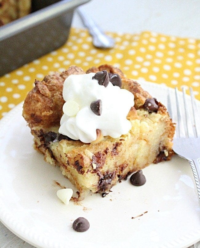 Chocolate chip deals bread pudding