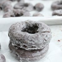 Chocolate Glazed Doughnuts #doughnuts #donuts #chocolate #glazed #glazeddoughnut #tableforsevenblog