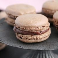 Chocolate Macarons #cookies #chocolate #macarons #dessert #tableforsevenblog
