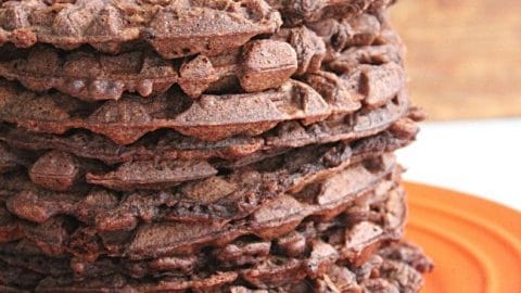Chocolate Waffles- Table for Seven #chocolate #waffles #chocolatewaffles #breakfast #tableforsevenblog #brunch