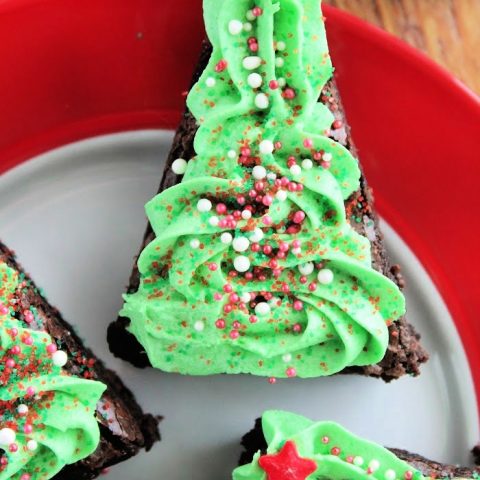 Christmas Tree Brownies- Table for Seven