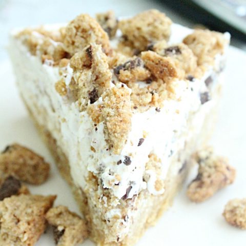 Cookie Pie #fouringredients #nobake #dessert #cookies #pie