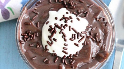 Cornstarch Chocolate Pudding- Table for Seven #chocolate #pudding #cornstarch #nobake #stovetop #dessert
