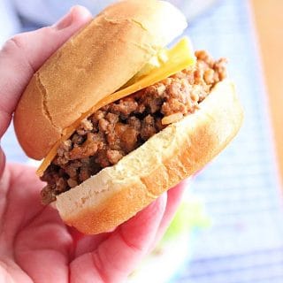 Crock Pot Cheeseburgers- Table for Seven