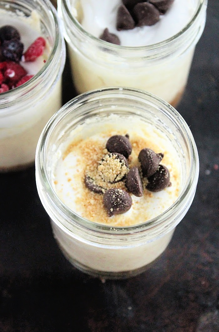 Crock Pot Cheesecake in a Jar- Table for Seven