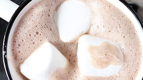 Crock Pot Marshmallow Hot Cocoa- Table for Seven #crockpot #slowcooker #marshmallows #hotcocoa #chocolate #tableforsevenblog