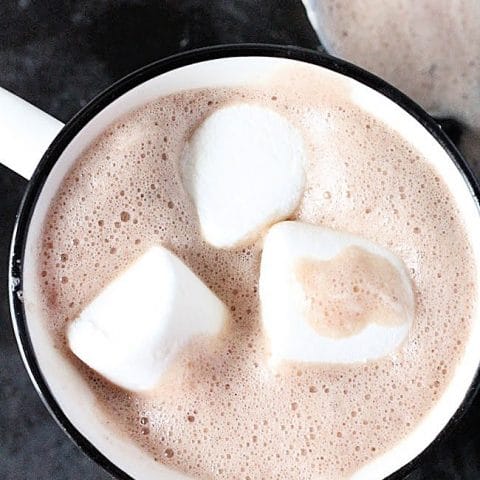 Crock Pot Marshmallow Hot Cocoa- Table for Seven #crockpot #slowcooker #marshmallows #hotcocoa #chocolate #tableforsevenblog