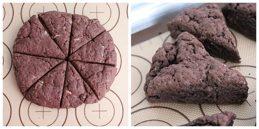 Dark Chocolate Scones #darkchocolate #scones #chocolate #breakfast #tableforsevenblog 