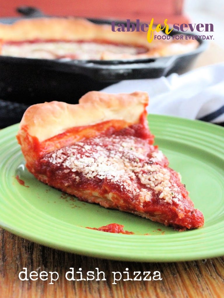 Deep Dish Pizza- Table for Seven