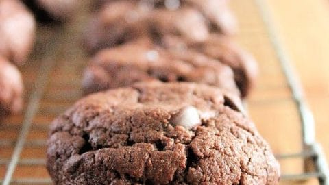 Double Chocolate Peanut Butter Cake Mix Cookies- Table for Seven