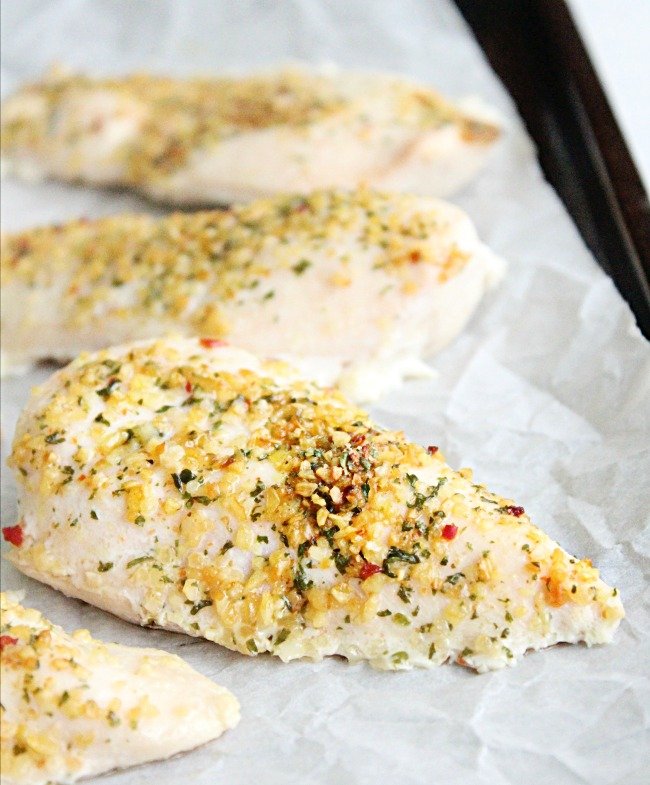 Easy Baked Chicken Breasts- Table for Seven #chicken #baked #chickenbreasts #easy #dinner