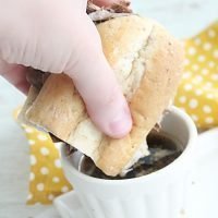 French Dip Sandwiches: for instant pot and crock pot #instantpot #crockpot #frenchdip #beefsandwiches #italianbeef #pressurecooker #dinner #slowcooker
