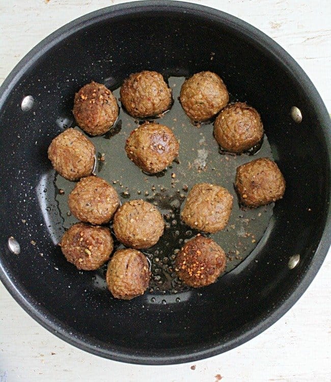 Garlic Butter Skillet Meatballs | Table for Seven