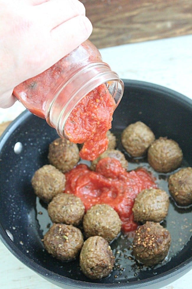 Garlic Butter Skillet Meatballs | Table for Seven