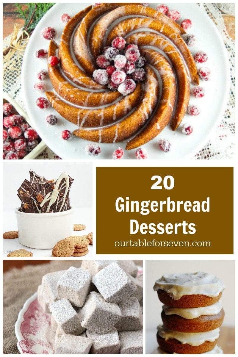 20 gingerbread desserts