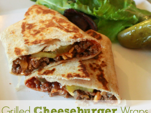 Grilled Cheeseburger Wraps