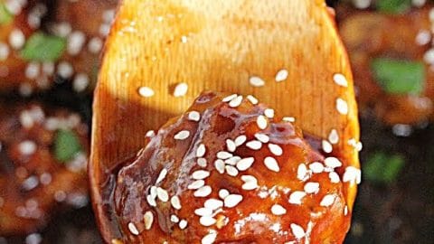 Honey Garlic Meatballs- Table for Seven #meatballs #honey #garlic #dinner #tableforsevenblog
