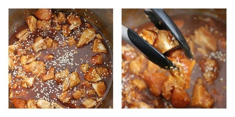 Honey Glazed Chicken: Instant Pot and Crock Pot #instantpot #crockpot #slowcooker #chicken #honey #dinner #tableforsevenblog