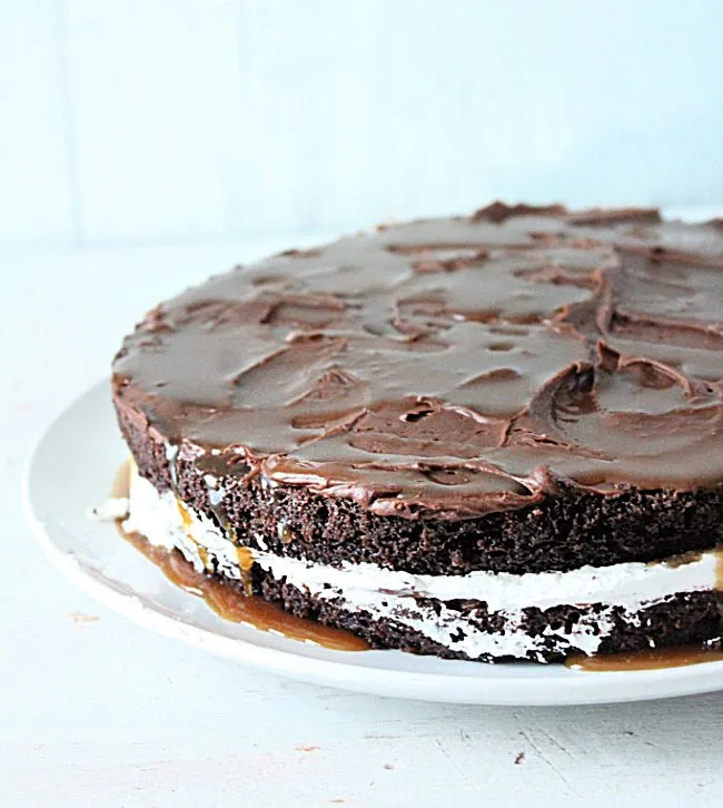 Layered Brownie Dessert- Table for Seven #tableforsevenblog #brownies #dessert #layered #chocolate