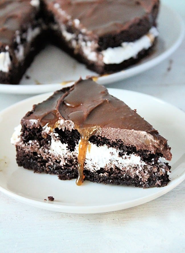 Layered Brownie Dessert- Table for Seven #tableforsevenblog #brownies #dessert #layered #chocolate 