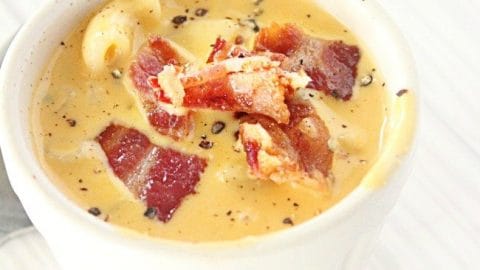 mac and cheese sou- table for seven #soup #tableforsevenblog #soup #macandcheese #pasta