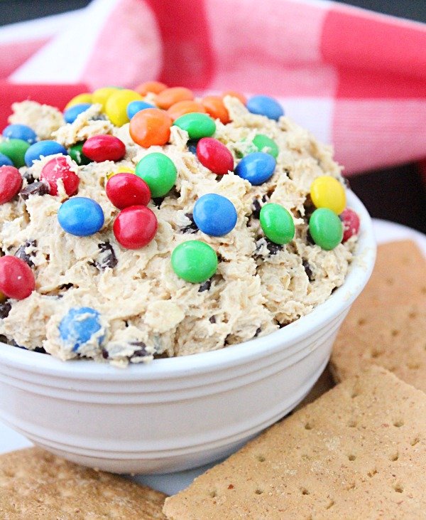 Monster Cookie Dip #monstercookie #dip #tableforsevenblog #peanutbutter #oatmeal #chocolatechips