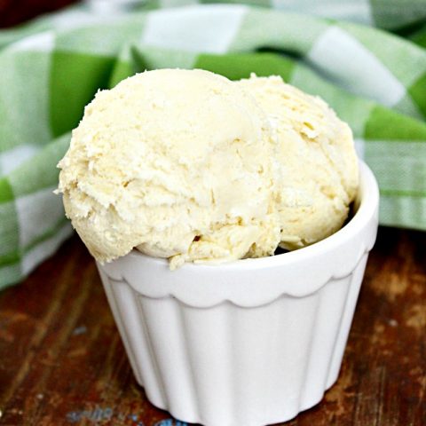 No Churn Vanilla Ice Cream- No Sweetened Condensed Milk Required: Table for Seven #icecream #vanilla #nochurn #nosweetenedcondensedmilk #dessert #nobake