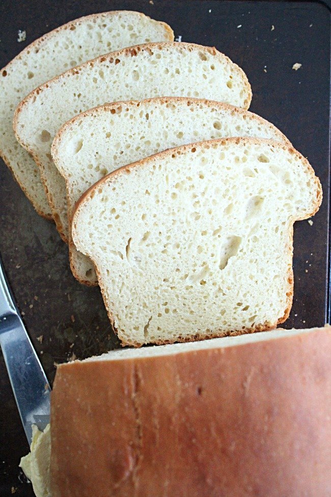 No Knead Sandwich Bread- Table for Seven #noknead #bread #sandwichbread 