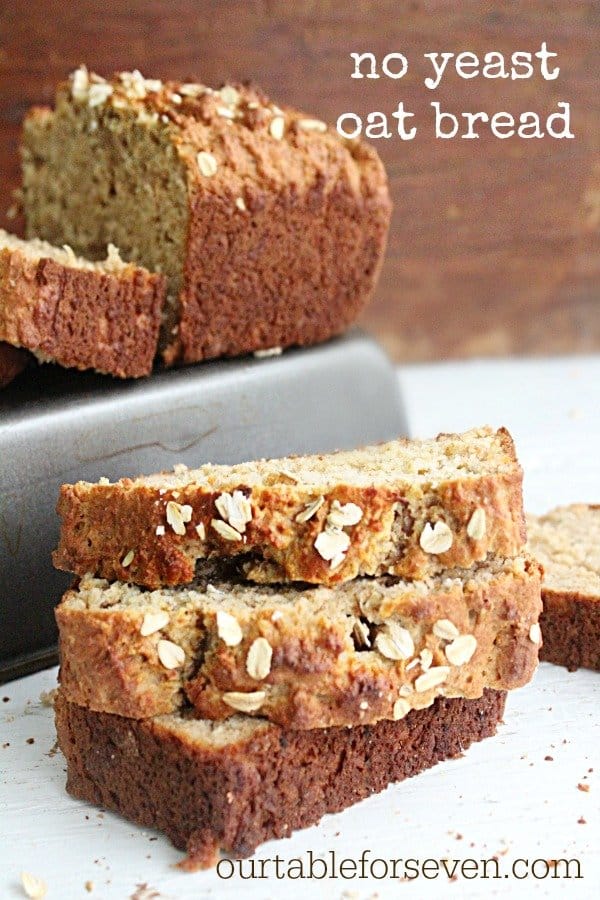 No Yeast Oat Bread pin