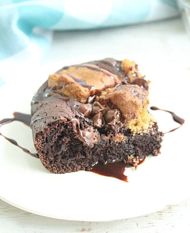 Peanut Butter Cookie Chocolate Cake -Table for Seven #peanutbutter #cookies #chocolate #cake #chocolatecake 