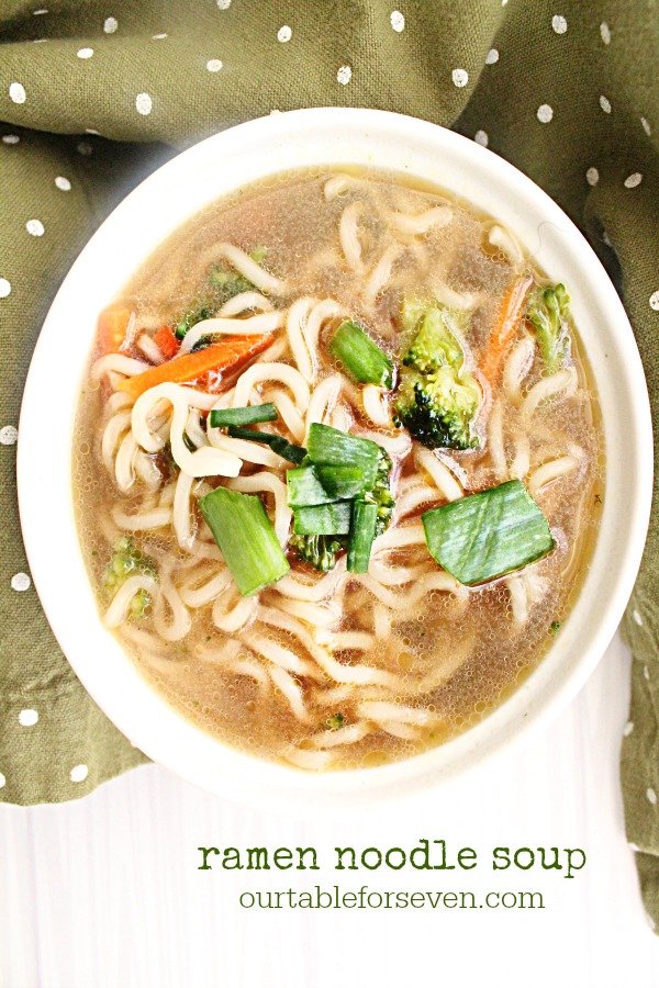 Ramen Noodle Soup- #tableforsevenblog #ramen #noodlesoup #soup #dinner