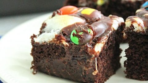 Rocky Road Bars - Table for Seven #rockyroad #chocolate #marshmallow #bars #dessert