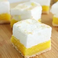 Shortcut Lemon Meringue Bars- Table for Seven #lemonmeringue #bars #dessert