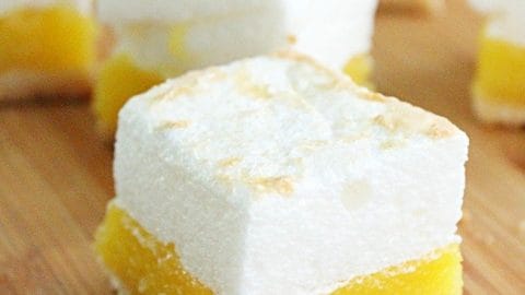 Shortcut Lemon Meringue Bars- Table for Seven #lemonmeringue #bars #dessert