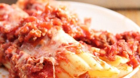 Shortcut Cheese Manicotti- Table for Seven #tableforsevenblog #cheese #manicotti #dinner