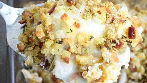 Swiss Cheese Chicken Casserole #chicken #swisscheese #casserole #dinner #weeknightdinner #tableforsevenblog