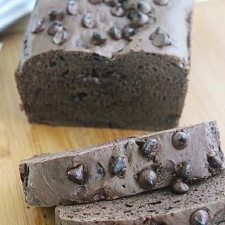 Three Ingredient Chocolate Quick Bread #quickbread #chocolate