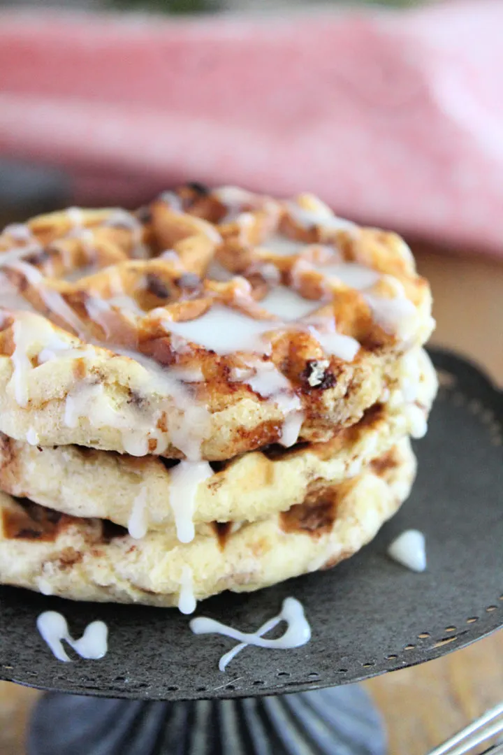 Waffle Iron Cinnamon Rolls- Table for Seven