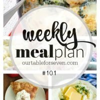 Weekly Meal Plan 101 -Table for Seven #mealplan #menu #mealplanning