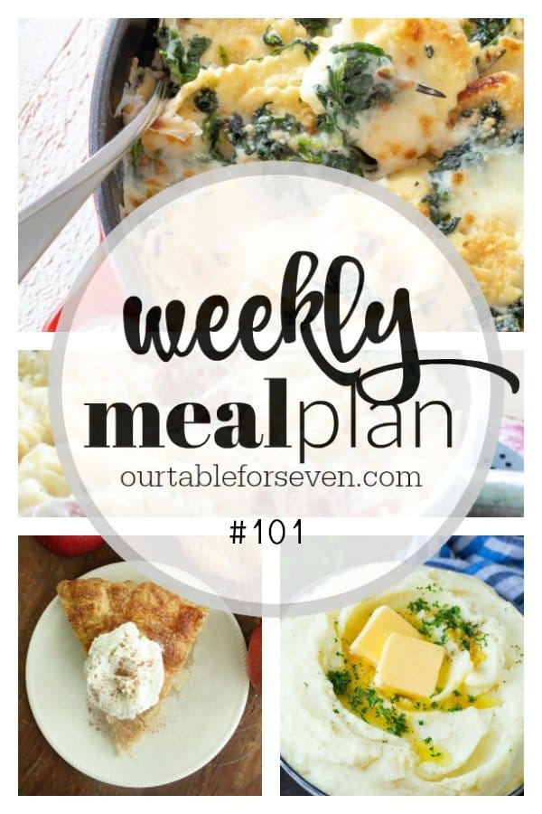 Weekly Meal Plan 101 -Table for Seven #mealplan #menu #mealplanning