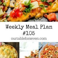 Weekly Meal Plan 105- Table for Seven