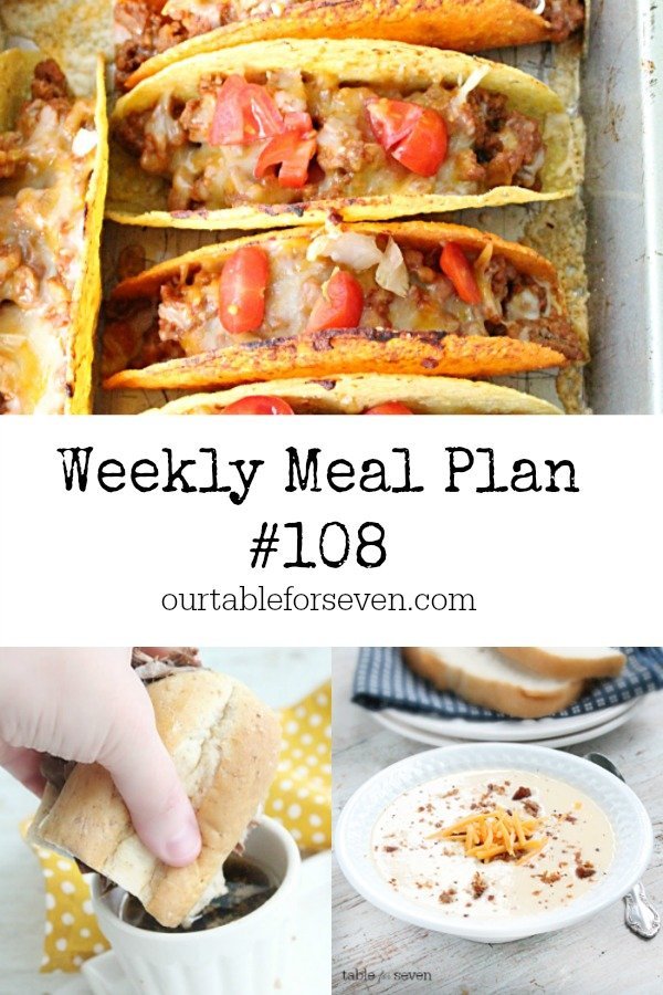 Weekly Meal Plan 108- Table for Seven 